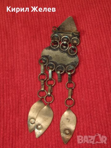 СТАРА МЕДНА ПОСРЕБРЕНА ЗАБОДКА БРОШКА НАКИТ СТАРО ГРАДСКО ВЪЗРОЖДЕНСКО БИЖУ 10960, снимка 11 - Антикварни и старинни предмети - 30285761