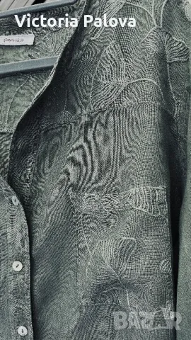 Красива ленена риза/блуза plus size PAPRIKA Италия, снимка 7 - Ризи - 48838119