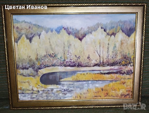 Рисувана картина с размери 50/36, снимка 1 - Картини - 42840553