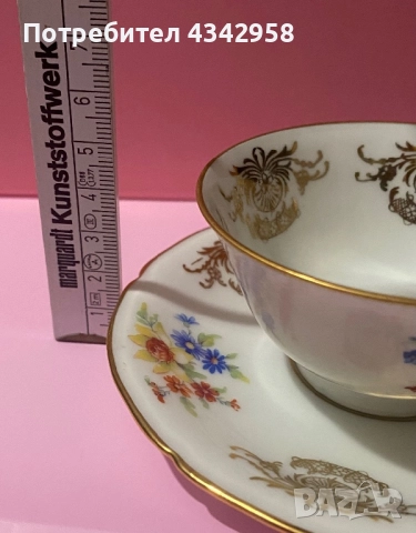 Mks porcelain. Germany. Сет за кафе, снимка 14 - Антикварни и старинни предмети - 52435672