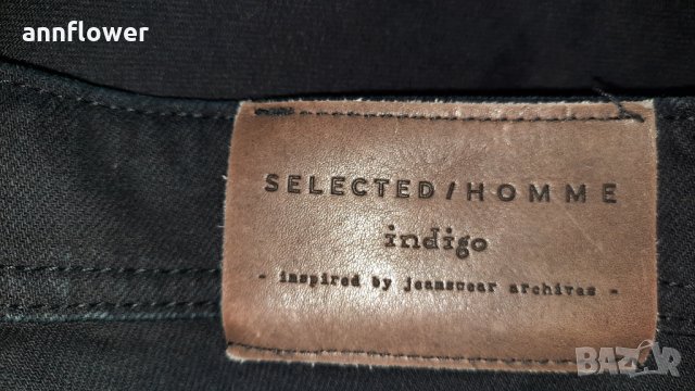 Дънки Selected Homme indigo, снимка 9 - Дънки - 30017541