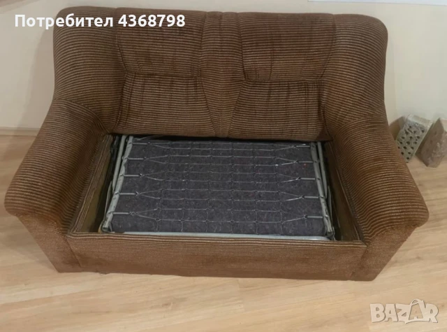Двоен разтегателен диван, снимка 2 - Дивани и мека мебел - 50740794
