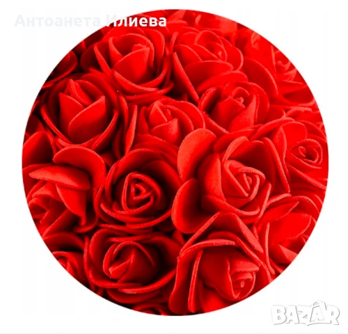 Мече изработено от рози с панделка, 38см, снимка 6 - Подаръци за жени - 50910461