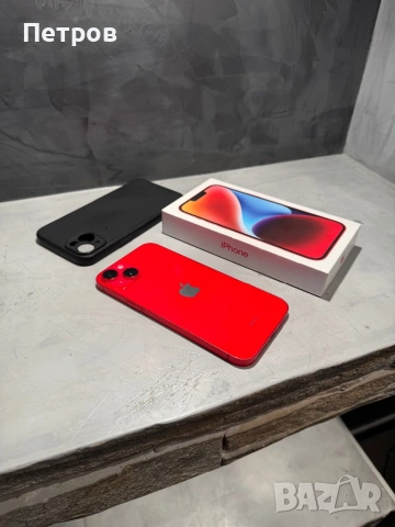 КАТО ЧИСТО НОВ Iphone 14 Plus Red + подарък, снимка 3 - Apple iPhone - 53202573