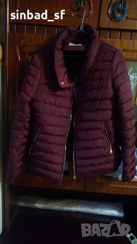 Дамско зимно яке цвят бордо, снимка 2 - Якета - 52469564