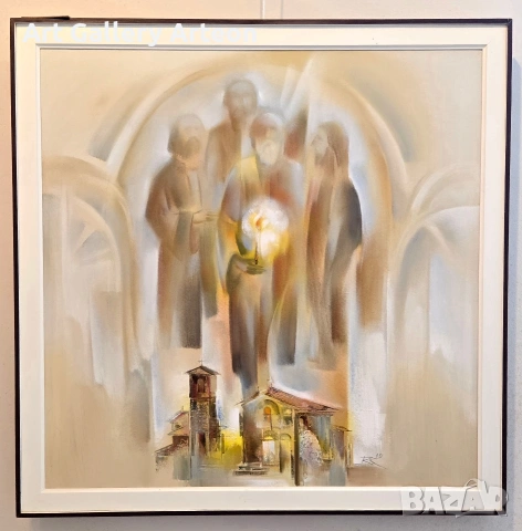 Картина на В.Карадимов "Среднощна литоргия"