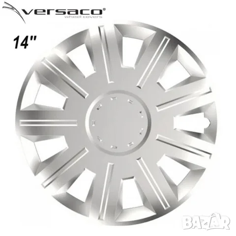 Сребристи тасове Versaco Victory за 14'' джанти, снимка 2 - Аксесоари и консумативи - 55861811