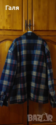 Мъжко яке тип риза с каракул, размер ХЛ, снимка 2 - Якета - 52290538