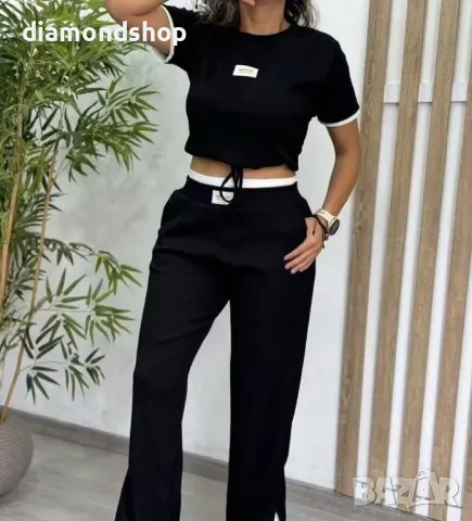 дамски памучен комплект от две части🔥🔥