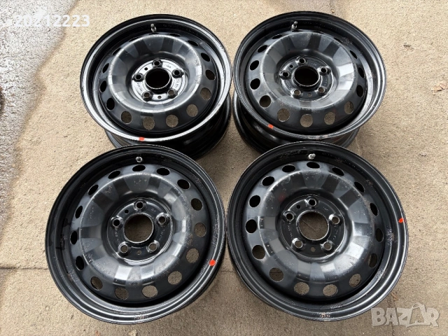 4 броя железни джанти за Hyundai IX20,Hyundai I30,Hyundai IONIQ,KIA VENGA,KIA Ceed  15, снимка 2 - Гуми и джанти - 53945594