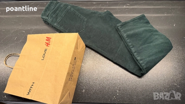 НОВО! H&M зелени джинси панталон дънки , снимка 2 - Дънки - 51977391