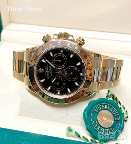 Rolex Cosmograph Daytona 40mm Yellow Gold Black Dial Automatic Различни Варианти, снимка 4 - Мъжки - 54047435