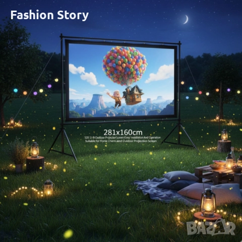 Прожекционен екран Getco Tech 120” – кино у дома и навсякъде с теб, снимка 2 - Плейъри, домашно кино, прожектори - 51936187