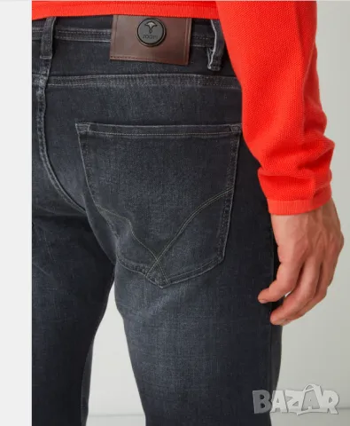 Модерни дънки с еластична кройка модел “Fortres” в средно сиво размер Л 34 , снимка 3 - Дънки - 47538942