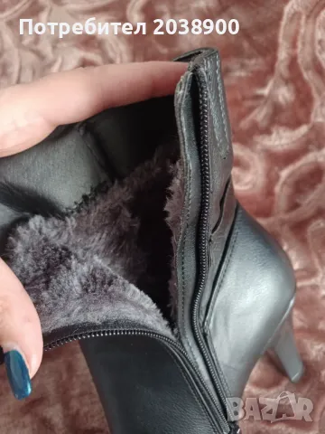 Дамски боти с ток, снимка 3 - Дамски боти - 48025506
