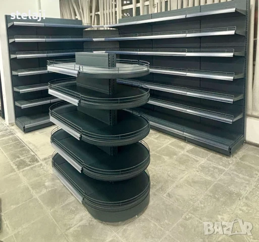 Крайстенни стелажи с ъгъл (ъглов стелаж), метални стелажи, оборудване, снимка 13 - Стелажи и щандове - 49451038