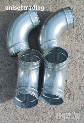 Коляно за аспирация ф125 поцинкована ламарина, снимка 8 - Други машини и части - 38027717