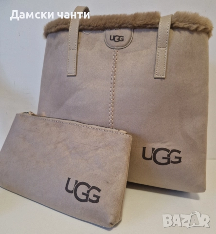 дамска чанта велур, от две части, снимка 7 - Чанти - 48361983