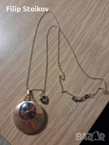 дамски позлатен часовник Слава-медалион, снимка 3 - Дамски - 52973479