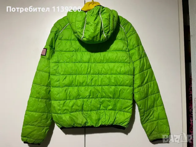 Зелено олекотено яке момче 8г Geographical Norway, снимка 3 - Детски якета и елеци - 49007833