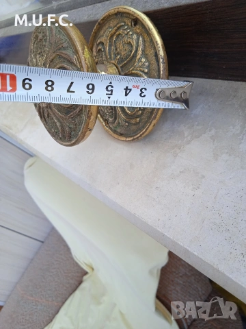 Бронзова дръжка за врата 19век., снимка 3 - Антикварни и старинни предмети - 54245130