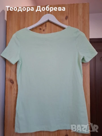 Нова светлозелена тениска ESPRIT, снимка 2 - Тениски - 50840950