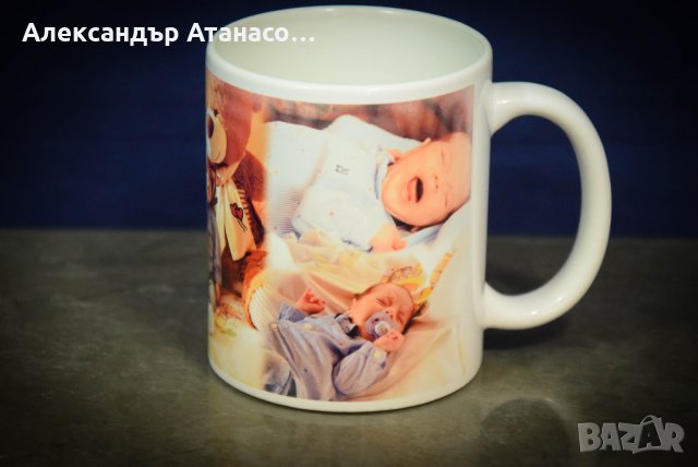 Керамична чаша за топли напитки с ПЕЧАТ НА ВАША СНИМКА, снимка 2 - Други - 30097215