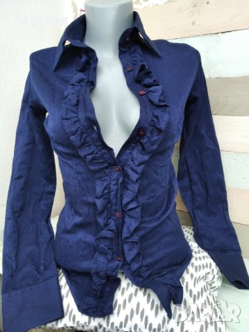 Тъмно син сет - сако, риза, панталон, снимка 3 - Комплекти - 34511807