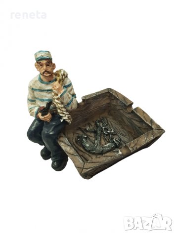 Пепеплник Ahelos, Рибар, Керамичен, Многоцветен, снимка 1