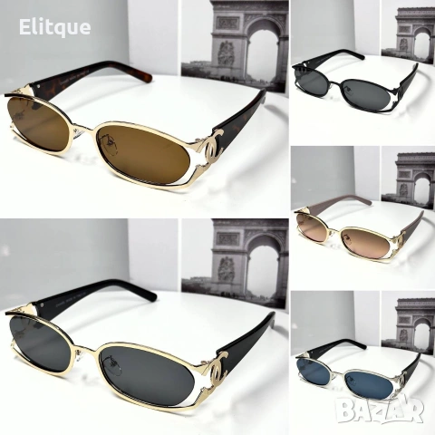 слънчеви очила chanel с ув защита,кутия , калъф и кърпичка на марката , снимка 4 - Слънчеви и диоптрични очила - 54215329