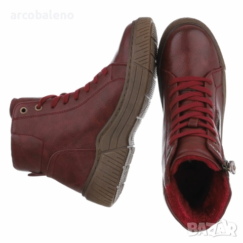 Дамски боти с връзки, 5цвята , снимка 4 - Дамски боти - 52034393