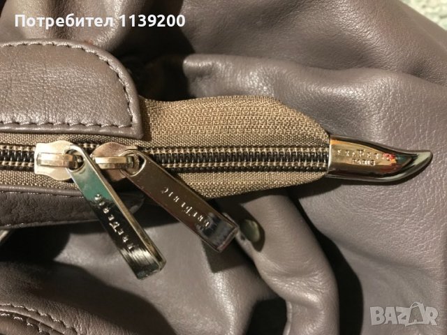 Frederic T Paris дамска обемна сива чанта естествена кожа оригинал, снимка 17 - Чанти - 37320710