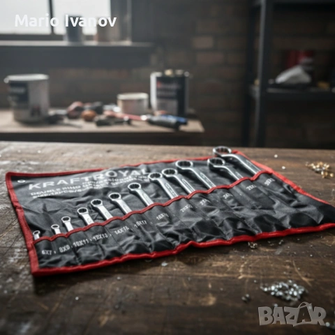 Здрав комплект ключове лули KraftRoyal 6–32 mm — прецизна, корозионно устойчива стомана за труднодос, снимка 2 - Ключове - 53379546