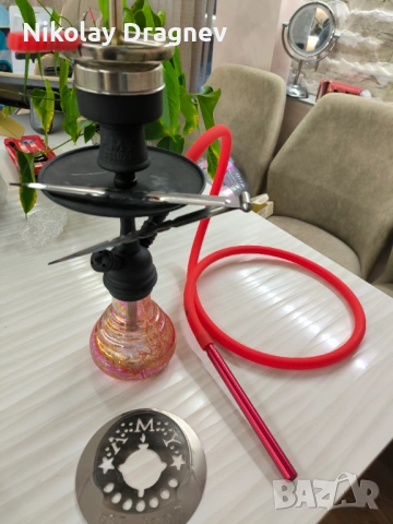 Пълен комплект наргиле Amy Deluxe с котлон за въглени, снимка 2 - Наргилета - 54058314