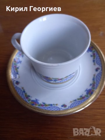 Порцеланова чинийка и чашка за кафе