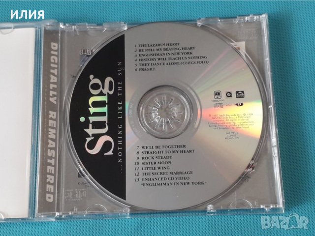 Sting – 1987 -...Nothing Like The Sun(Rem.1998)(Soft Rock,Pop Rock), снимка 4 - CD дискове - 42745322