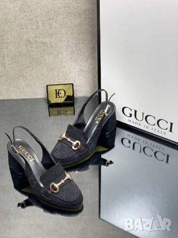 сандали на ток gucci , снимка 2 - Сандали - 50674014
