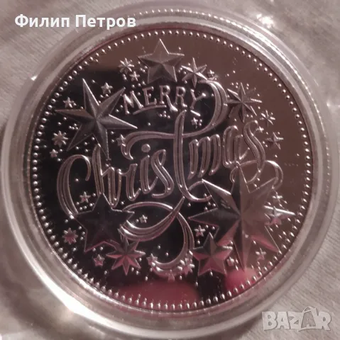 Коледно - новогодишен плакет в защитна капсула . Merry Christmas and Happy New Year, снимка 10 - Нумизматика и бонистика - 48410611