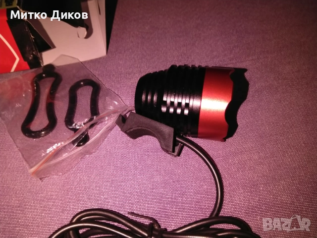 светлина предна USB Front light Skorpion  CREE XML - T6 LED  нов, снимка 12 - Аксесоари за велосипеди - 53322741