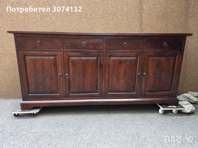 Контрабюфет в стил Рустик изработен изцяло от дърво