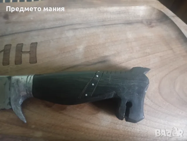 Нож с уникална дървена дръжка, снимка 4 - Ножове - 55887828