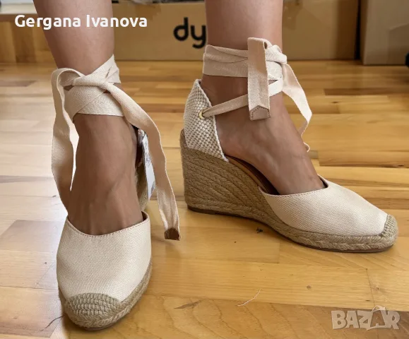 Mango Еспадрили на платформа с врьзки, снимка 3 - Други - 56394161