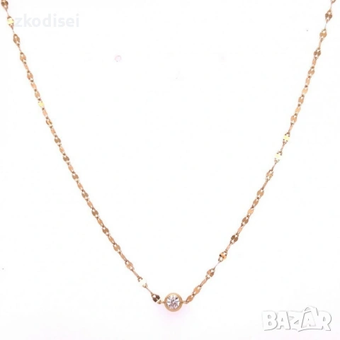 Златно колие 1,24гр. 44,0см. 14кр. проба:585 модел:36325-6