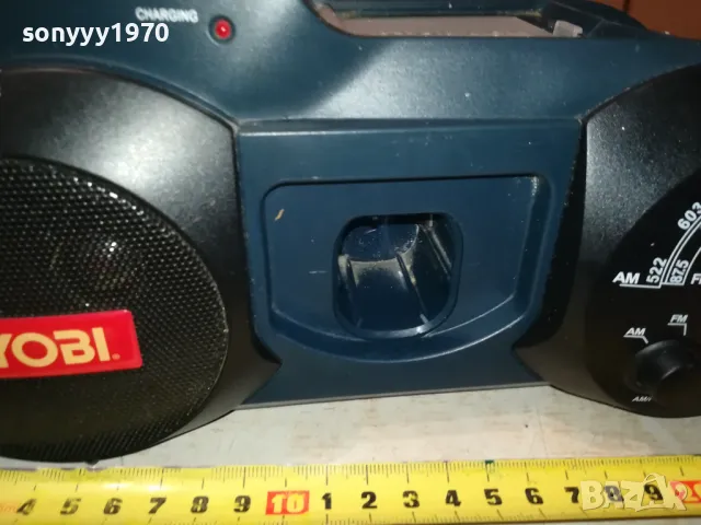 RYOBI-СТРОИТЕЛНО РАДИО И ЗАРЯДНО 0801250813, снимка 14 - Радиокасетофони, транзистори - 48595204