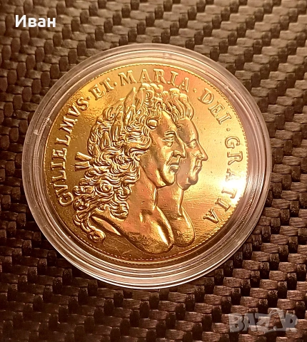 Монета 5 златни гвинеи - Реплика. 