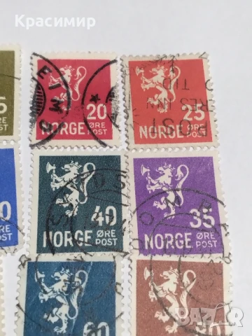 Пощенски марки Норвегия., снимка 10 - Филателия - 51311955