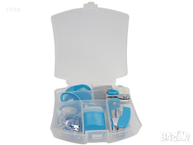 НОВИ! НОВИ! Комплект мини телбод антителбод тиксо държач за тиксо ножичка острилка кламе, снимка 3 - Ученически пособия, канцеларски материали - 27576544