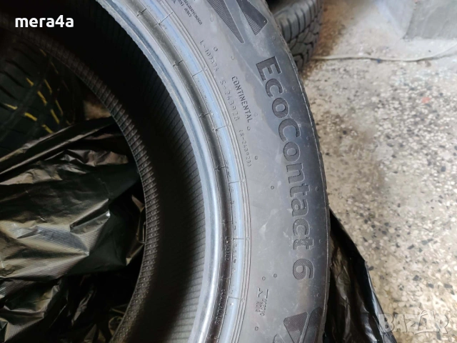 2бр. летни Continental EcoContact 6 215/55/16, снимка 3 - Гуми и джанти - 54162019