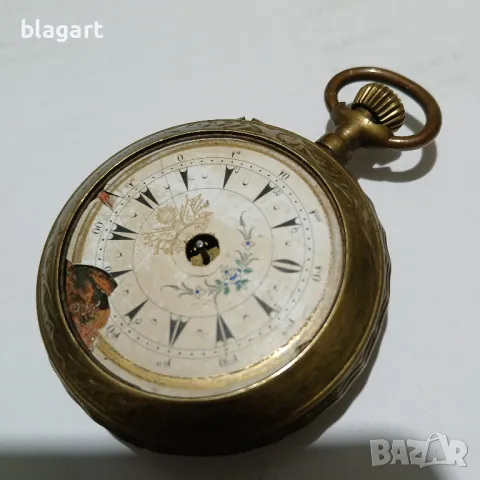 Часовник джобен турски циферблат-рядък,за ремонт, снимка 1