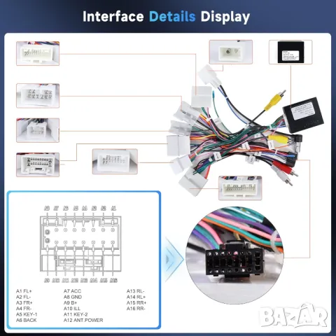 Букса, кабел, CANBUS декодер, JBL, Toyota, Corolla, Land Cruiser, Prado, RAV4, Tundra, мултимедия , снимка 6 - Аксесоари и консумативи - 49334452